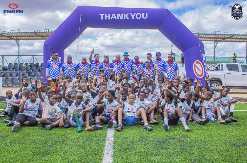 Under-13 kids at Palapye Youth Coaching Clinics